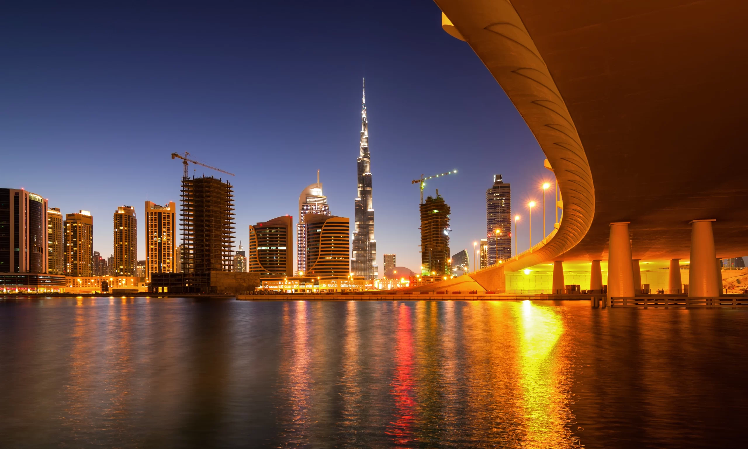 Dubai Business Bay uitzicht